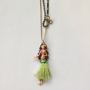 Betsey Johnson Hula Dancer Necklace